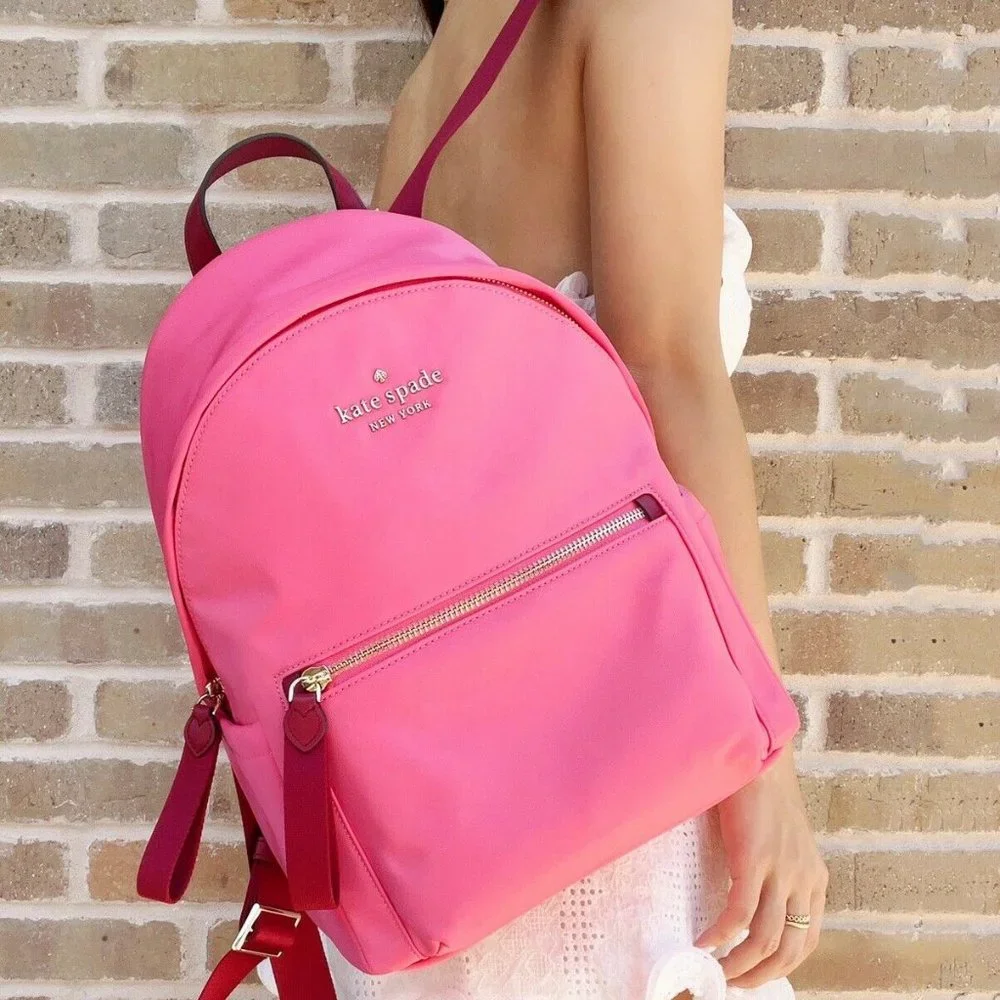 Kate Spade Nylon Medium Backpack Pink - Picture 2 of 3